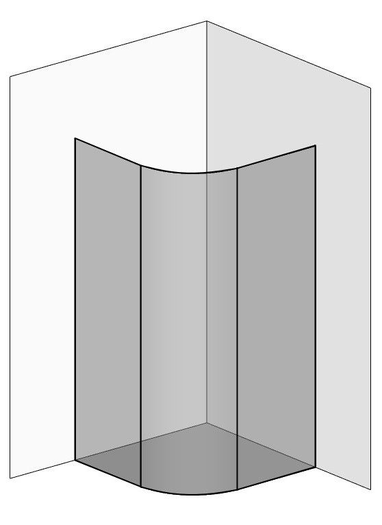 Runddusche Glas konfigurieren