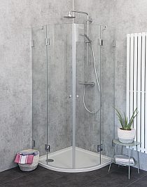 Viertelkreis Duschkabinen 80 x 80 cm mit 2 Glas Türen Viertelkreis Duschkabinen 80 x 80 cm mit 2 Glas Türen