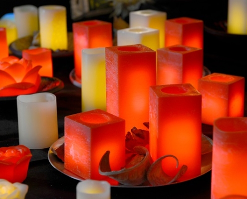 bunte Kerzen