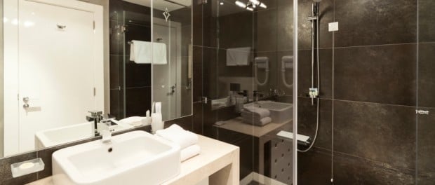 dusche mit innentuer