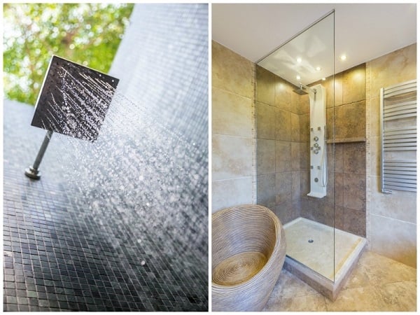 Indoor und Outdoor-Regendusche