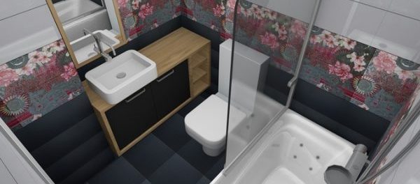 Badezimmer Badezimmer mit Wandtattoos