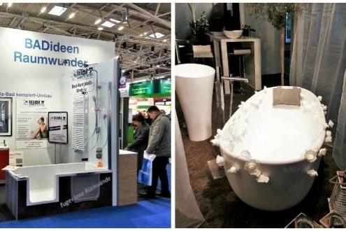 Badideen auf einer Bad Messe