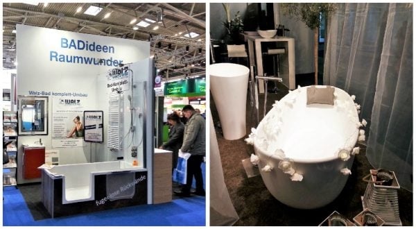 Badideen auf einer Bad Messe