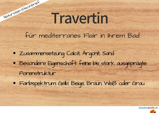 Merkmale Naturstein Travertin