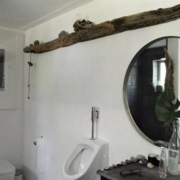 treibholzregal-deko Badspiegel, Toilette und Pissoir