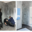 Modernes Badezimmer-Design mit Nischendusche