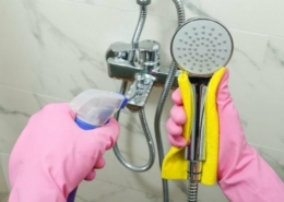 Kalk in der Dusche entfernen