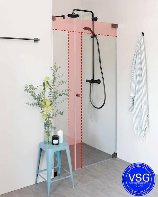combia nischendusche schwarze beschlaege vsg glas