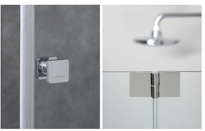 hochwertige beschlaege der combia faltduschen