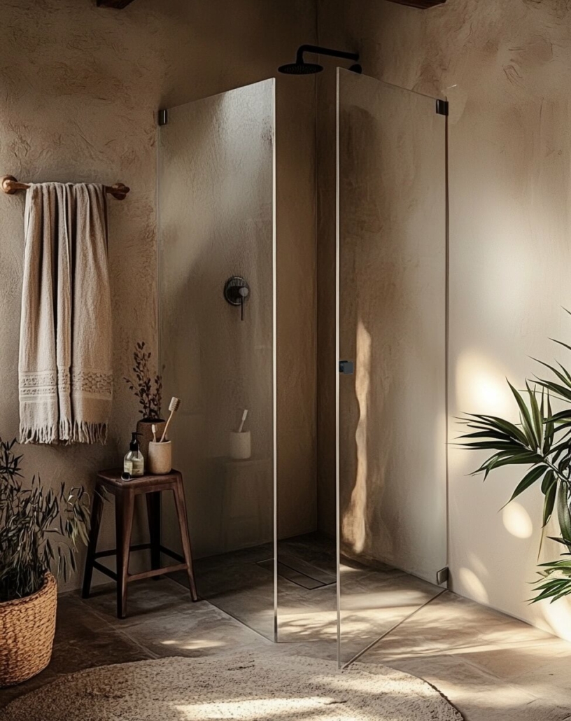 Badezimmer in rustikalem Design