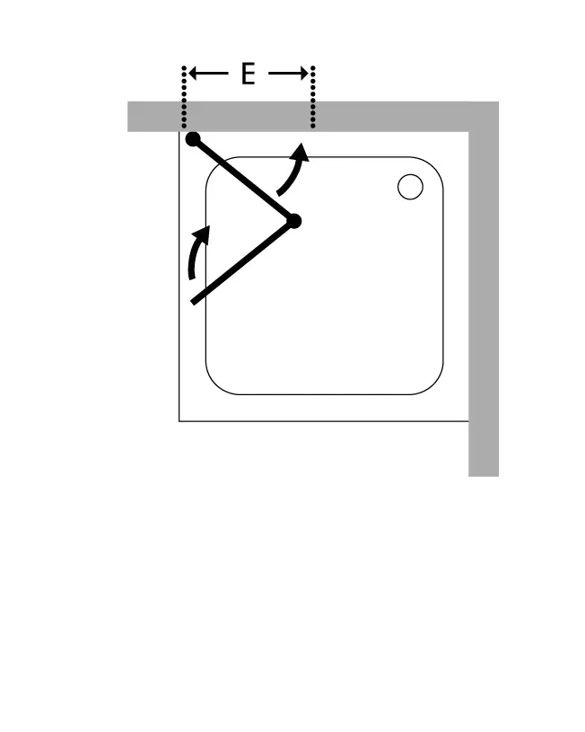 Falt-Duschwand anklappbar