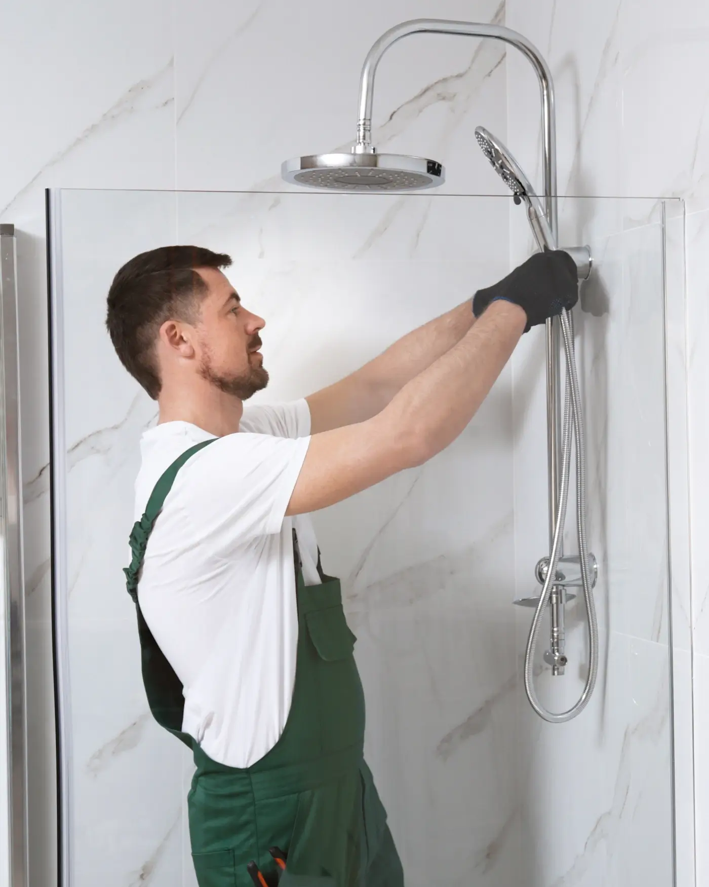 Aufmaß - Service für Dusche   fertig verfliest / montagebereit