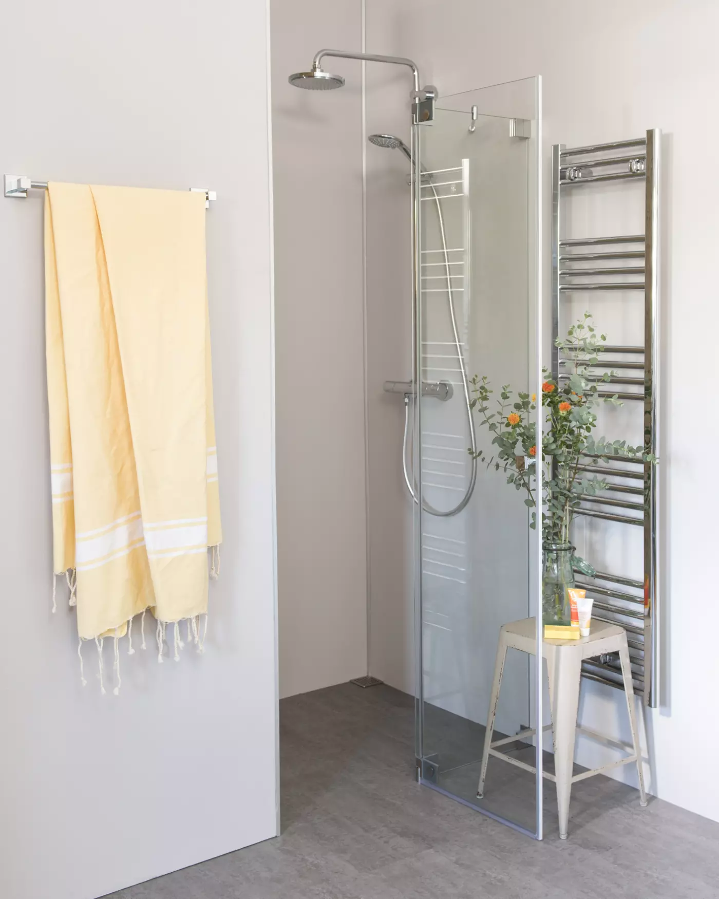 Nischendusche mit Pendeltür, Sondermaße