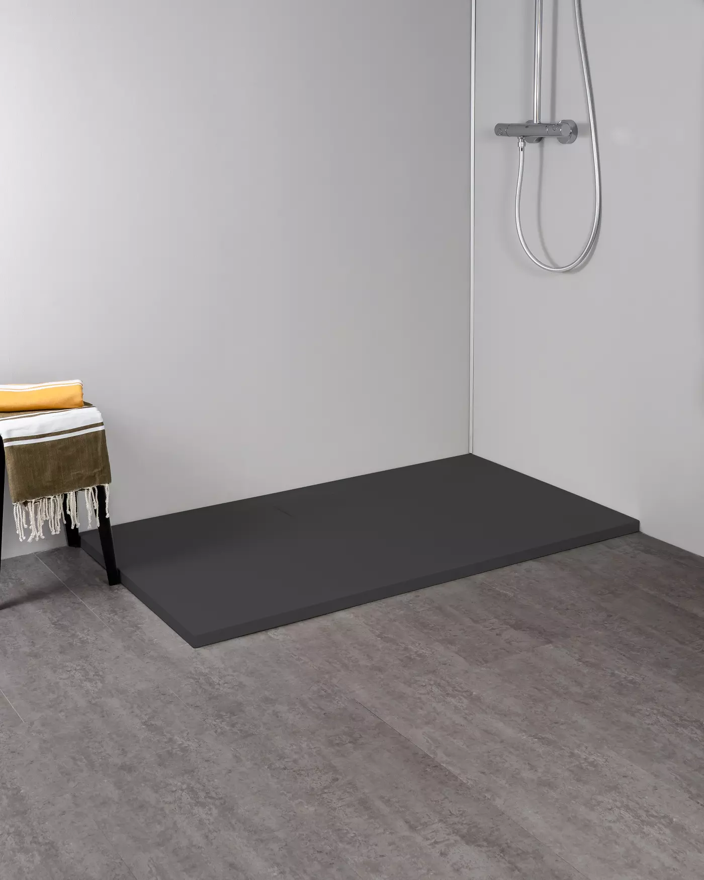 Dusche, Duschboden, Schwarz, Bodenelement, Shower area