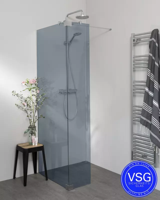 Dusche, Duschkabine, Glaswand, Bodenglas, Handbrause