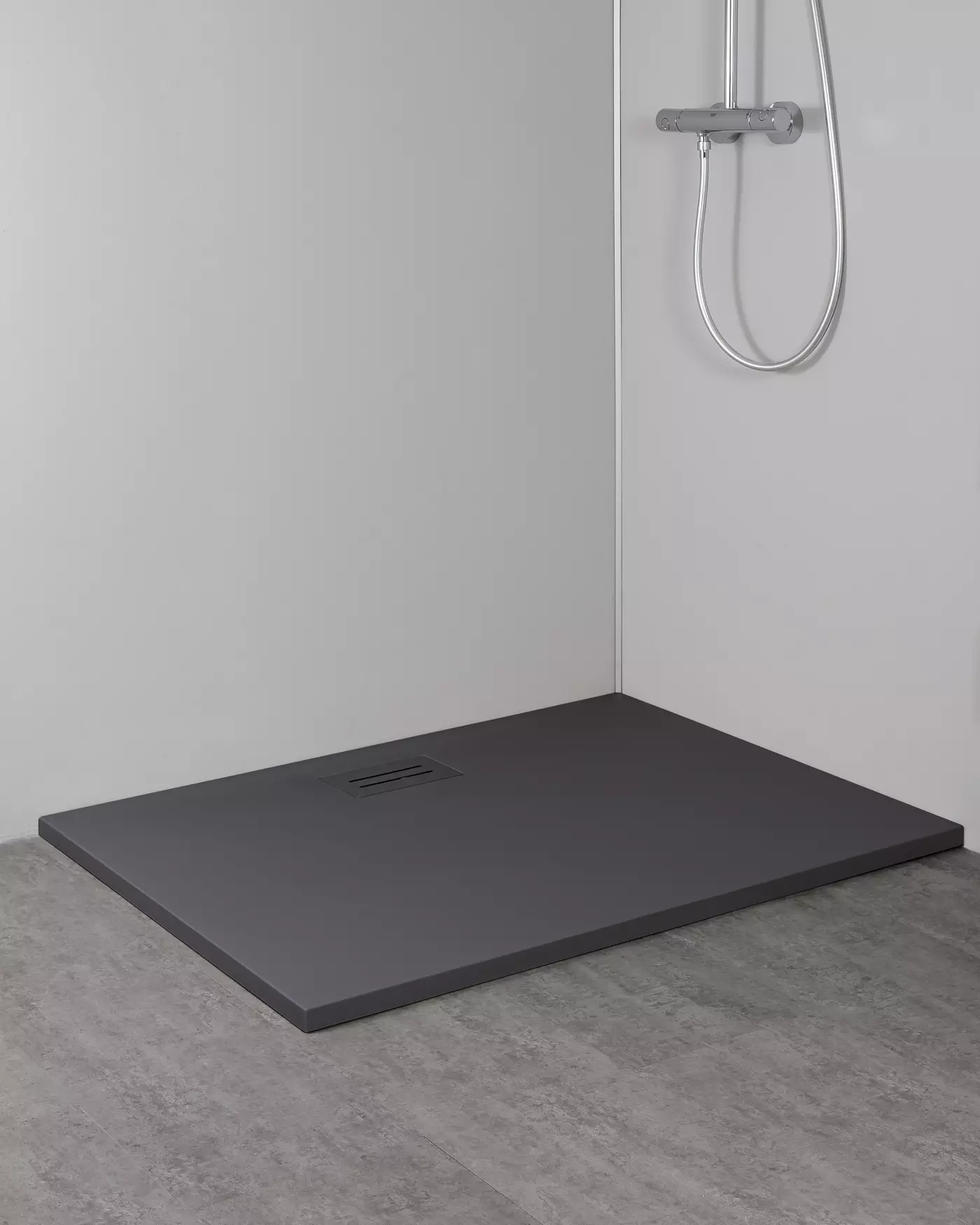 Duschtbereich, Duschboden, Bodengestell, Fliesenboden, Abflussgitter