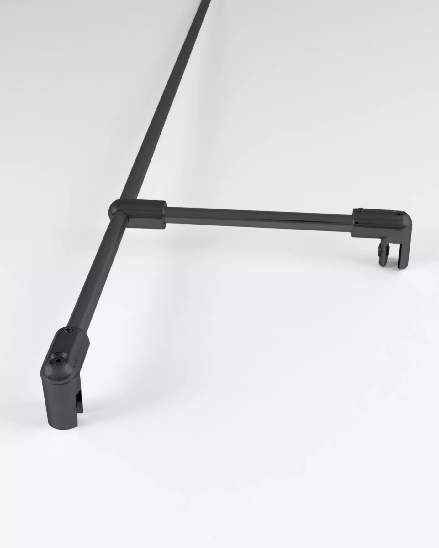 Teilgerahmte Eckdusche100x90 Pendeltür an Festteil und Festwand & Duschwanne