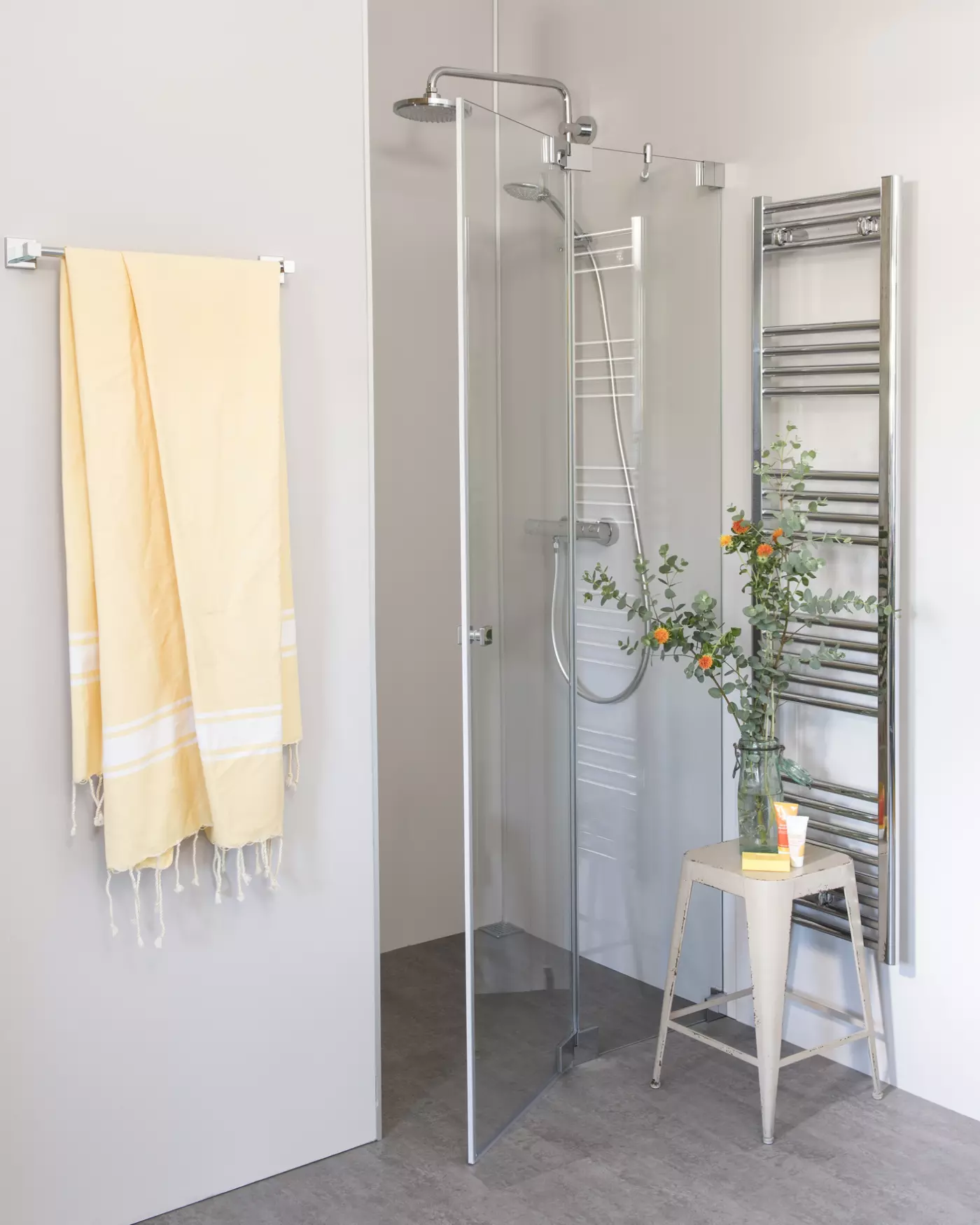 Nischendusche mit Pendeltür, Sondermaße