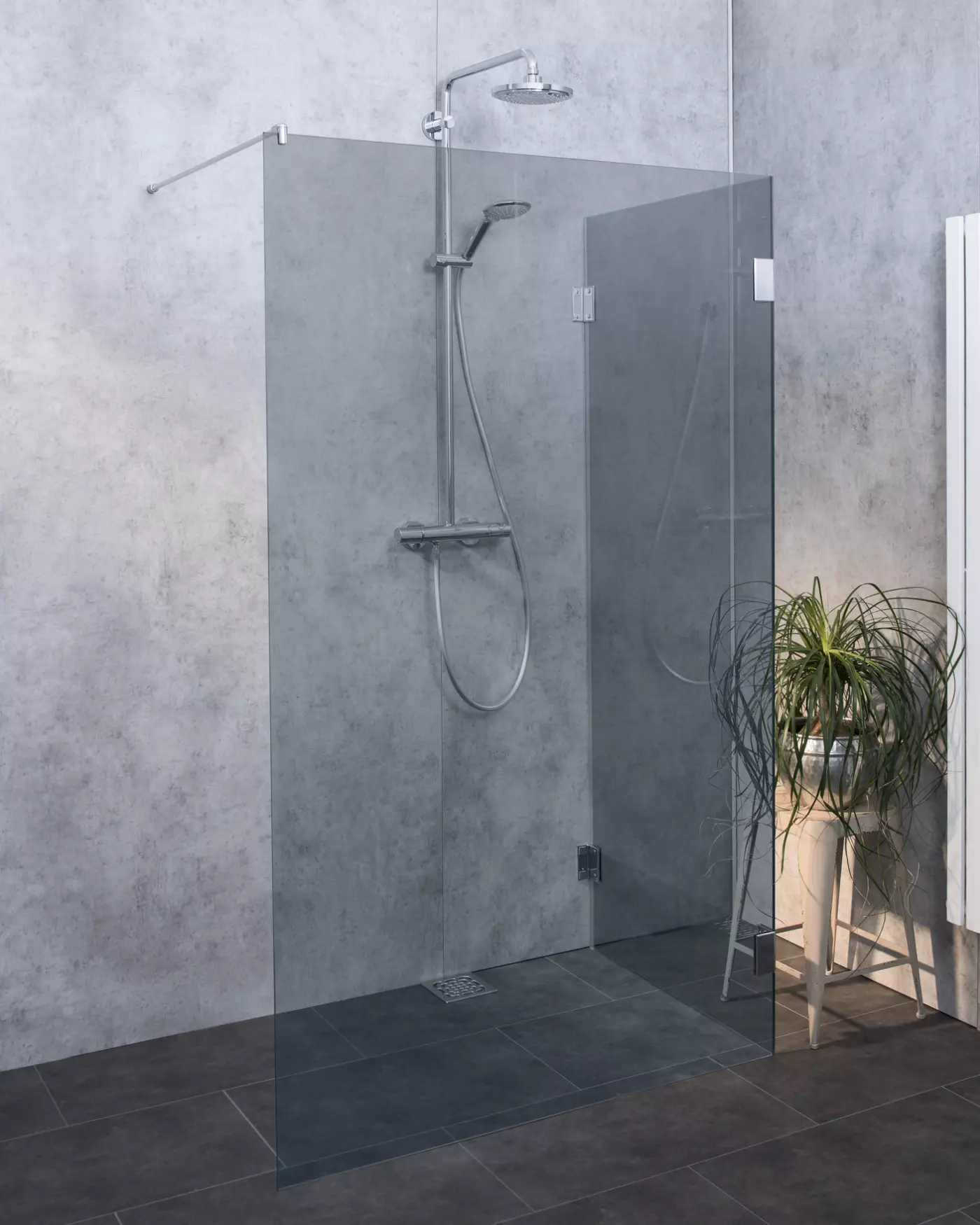 Glaswand Dusche Walk-in Sondermaß