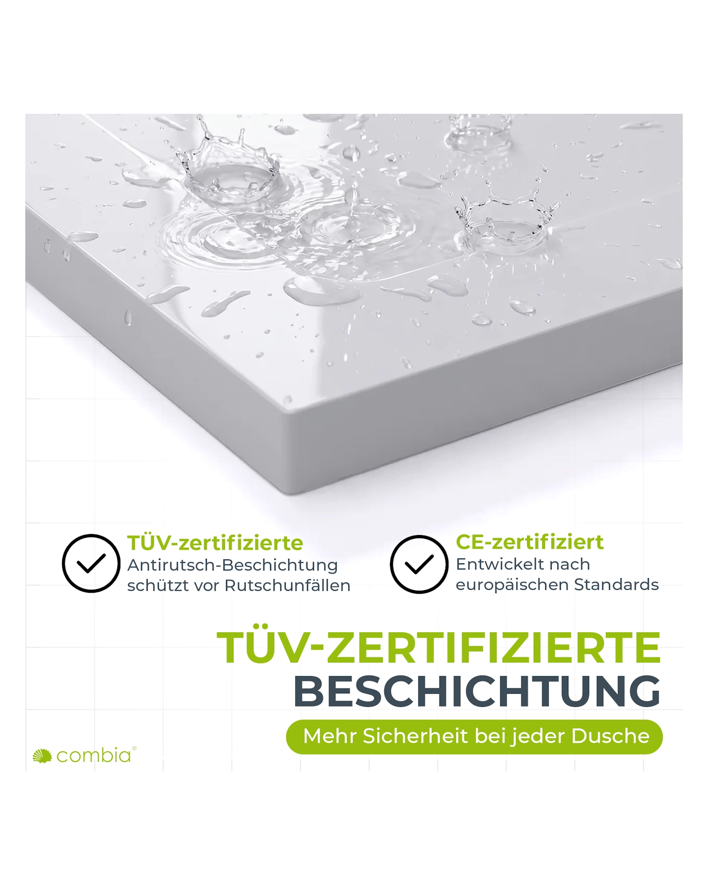 plattenoberfläche, wasserdicht, beschichtung, zertifizierung, tüv
