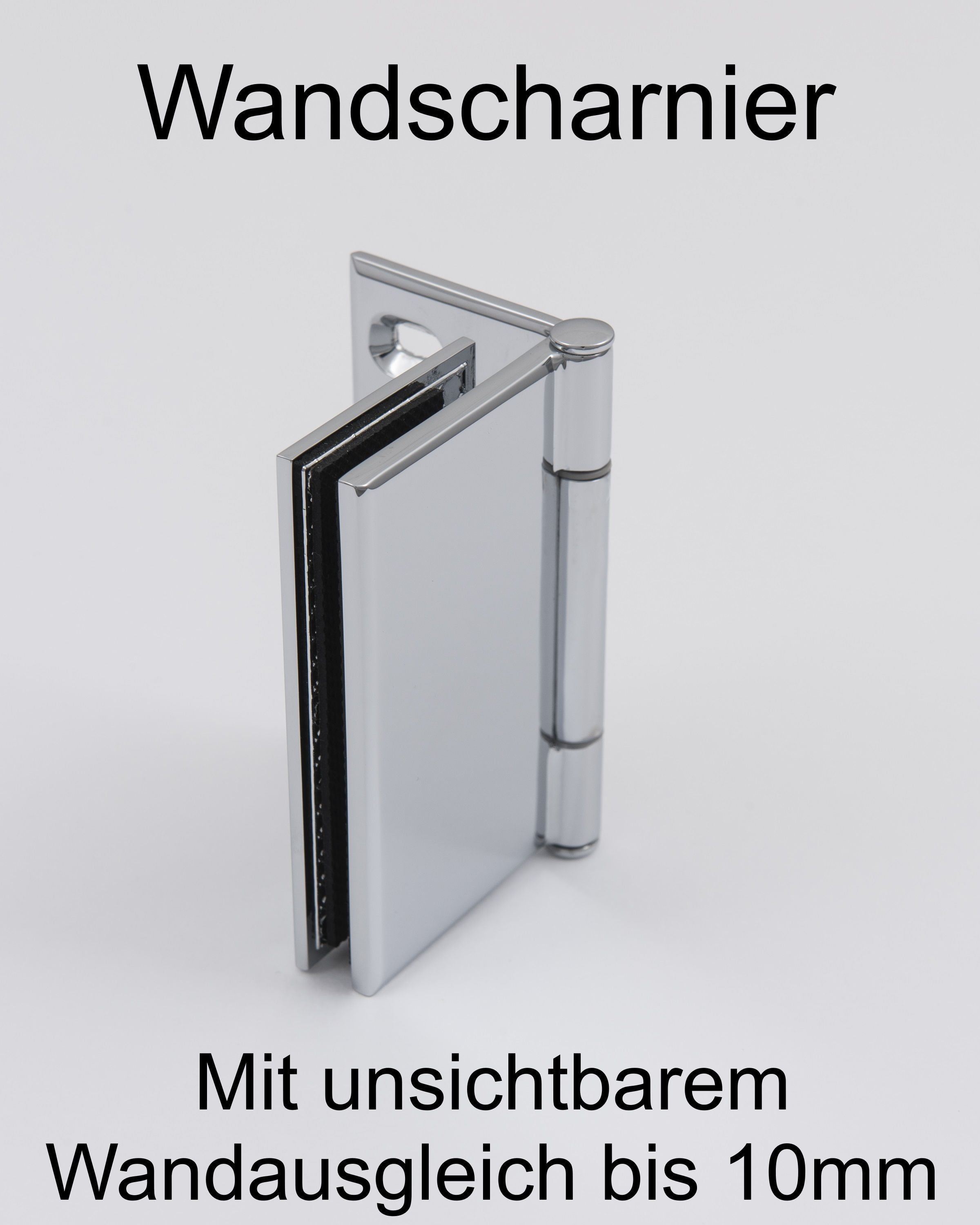 Eckdusche 75x90 mit 2 Türen an Wand