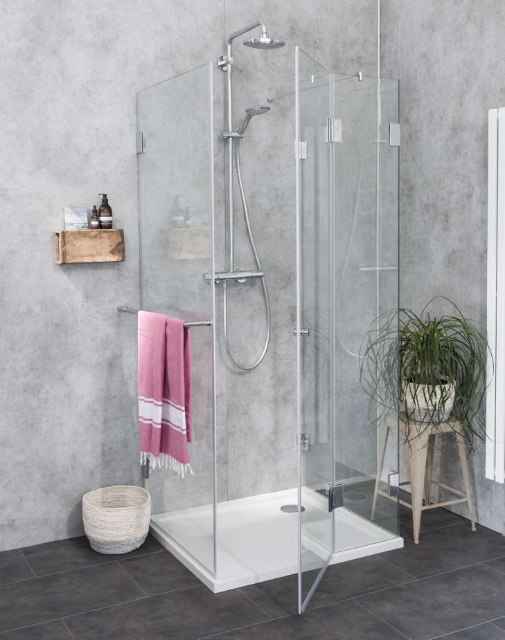 dusche mit duschwanne komplettset