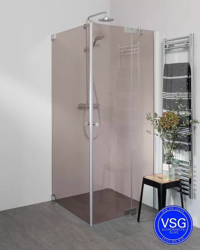 Duschkabine, Walk-In-Dusche, Glaswand, Sichtschutzglas, Duschsystem