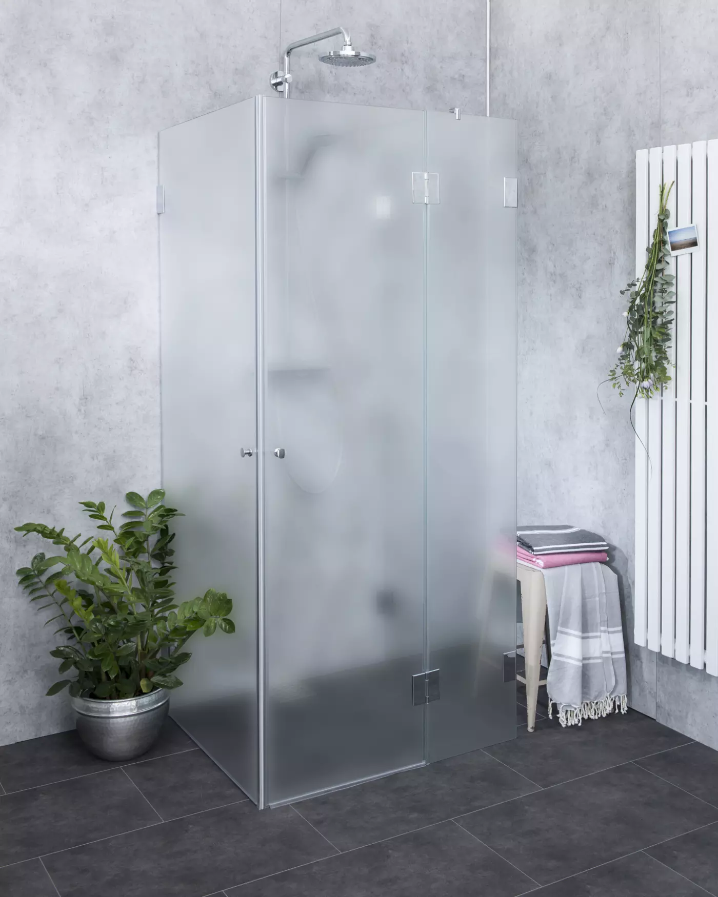 U-Form Duschabtrennung nach Maß U-Dusche