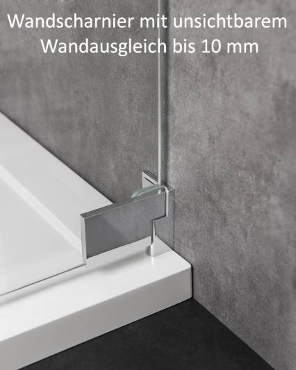 wandscharnier dusche mit wandausgleich 10mm