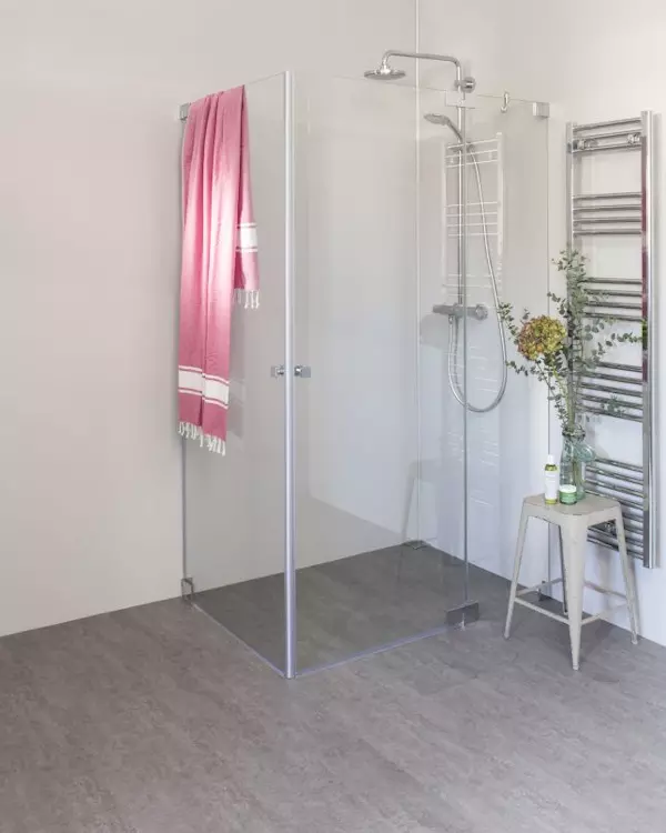 Pflegeleichte Dusche