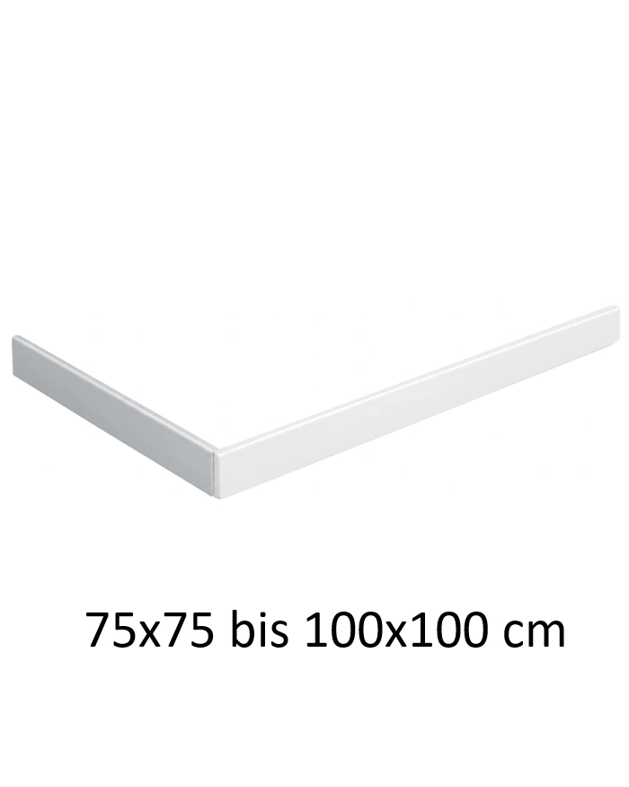Schürze für Duschwanne weiß Rechteck 140x90cm