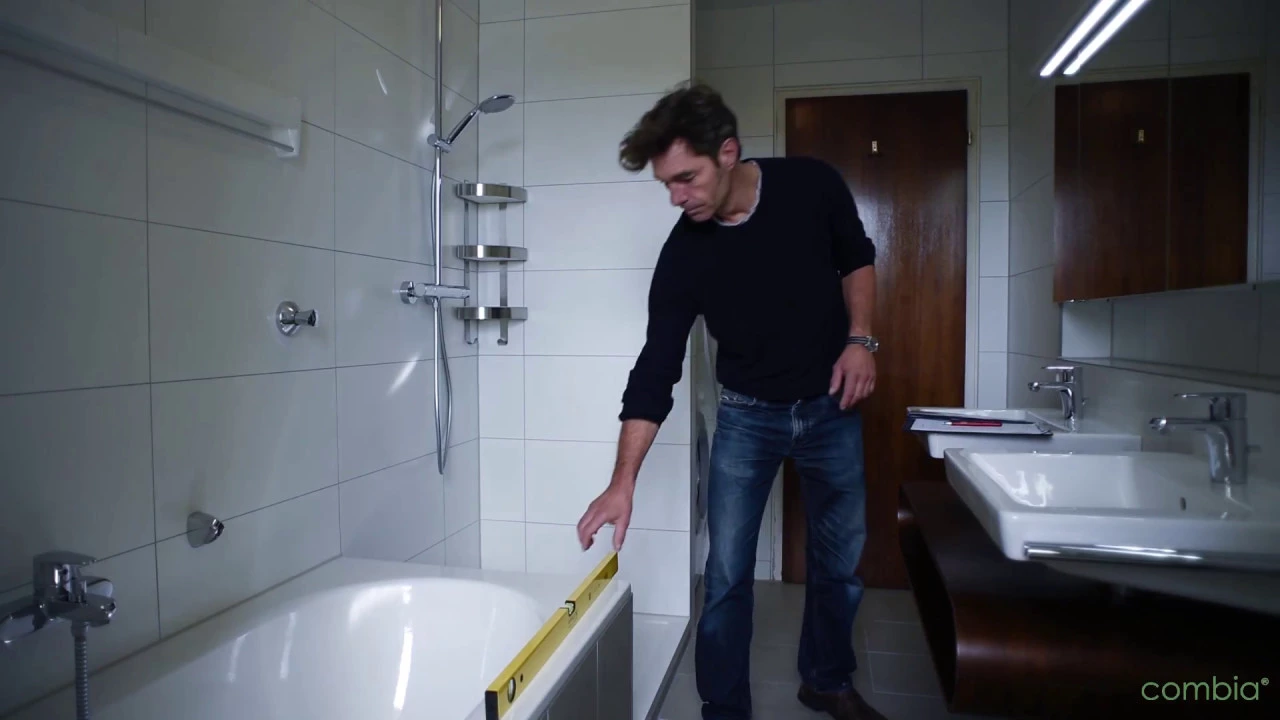 Badewanne, Badezimmer, Dusche, Wasserwaage, Schrank