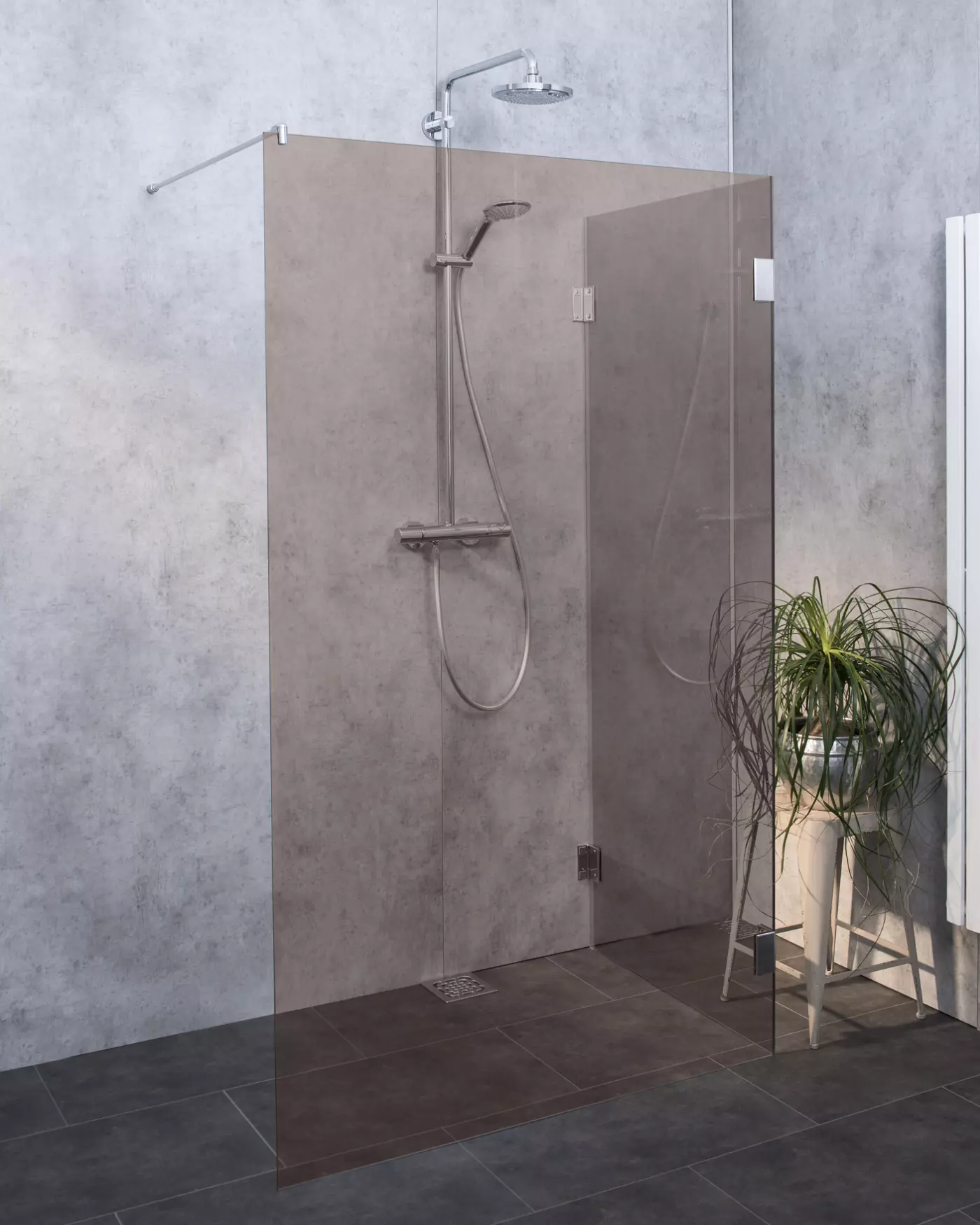 Glaswand Dusche Walk-in Sondermaß