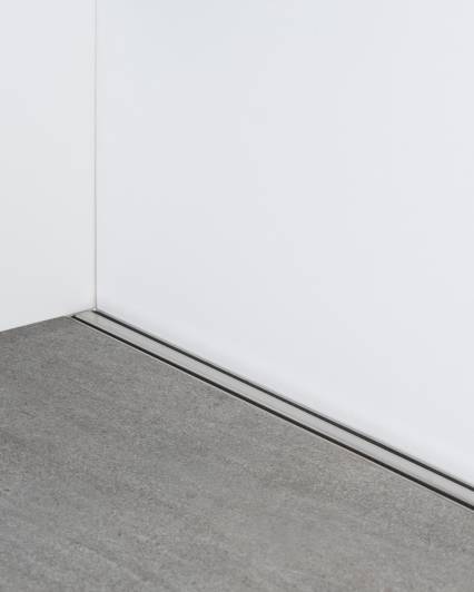 combia duschrinne edelstahl wandbündig