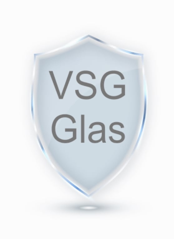 Duschwand VSG Glas