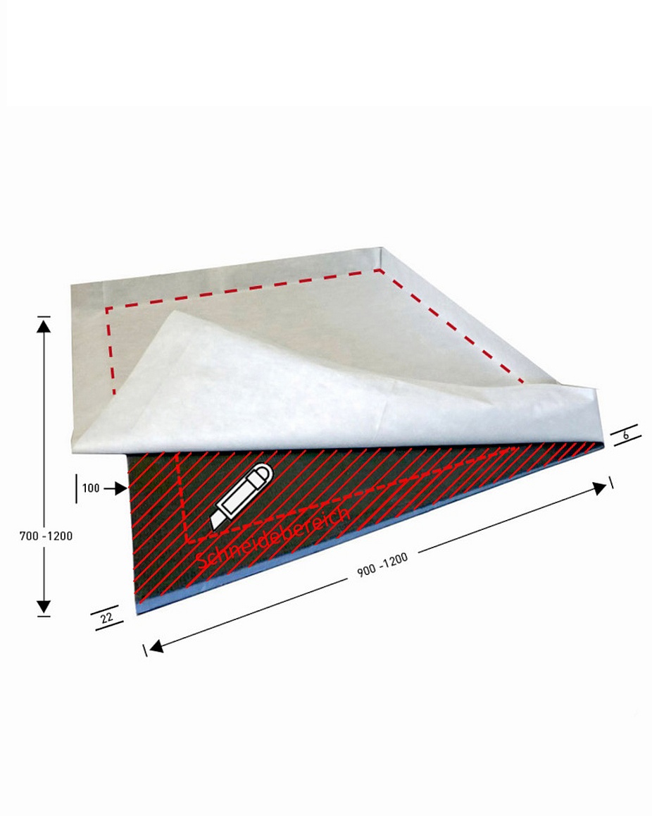 Gefaelleboard zuschneidbar