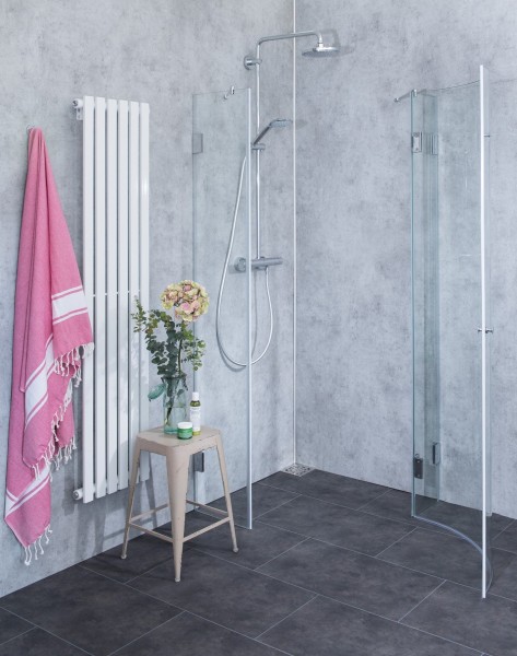 Viertelkreis-Duschkabine mit 1 Tür