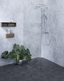 Glasduschwand Walk-in freistehend