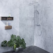 Glasduschwand Walk-in freistehend