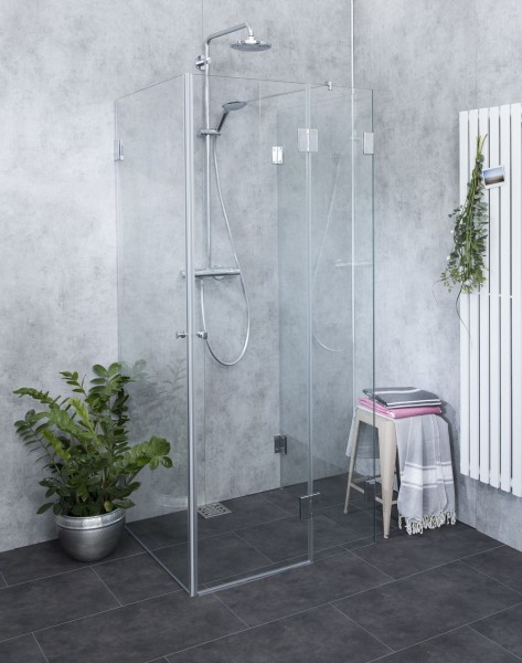 Bündige 3-Seiten U-Dusche ESG Glas H=195cm