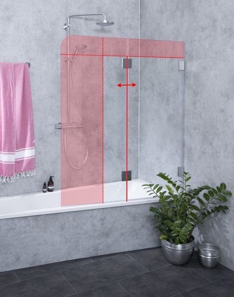 Faltwand Badewanne nach Maß