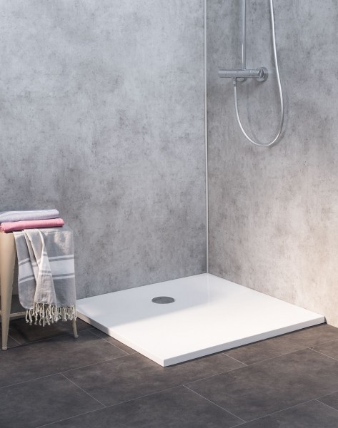 Duschelement bodengleich Mineralguss 90x90cm
