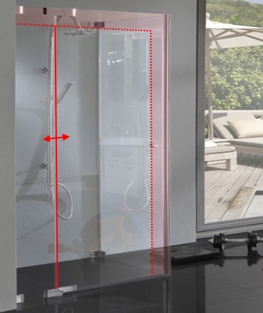 Dusche Glas Sondermaß Pendel Drehtür