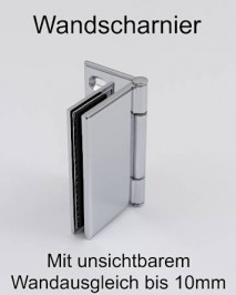 Duschkabine auf Maß mit Wandausgleich von Combia