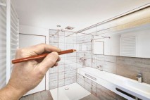 Aufmaß Dusche nehmen